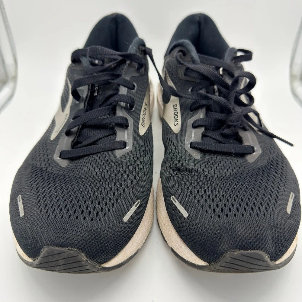 Brooks Adrenaline GTS 22 Running Shoes Men 10.5‎ Wide Black Silver 1103662E043
